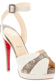 Christian Louboutin Peep Toe Sandal - Lyst