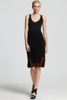 Donna Karan New York Dress Contrast Border Self Belt - Lyst
