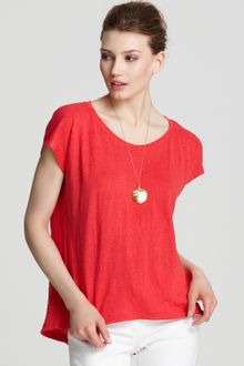 Eileen Fisher Linen Boxy Top - Lyst
