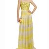 Giambattista Valli Exclusive Pattern Striped Silk Bustier Dress in Yellow (yellow multi) - Lyst