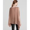 Helmut Lang Top Boat Neck Gather in Brown (lurk) - Lyst