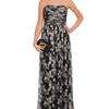 Jason Wu Floral Printed Silk Chiffon Bustier Gown in Black (black grey) - Lyst