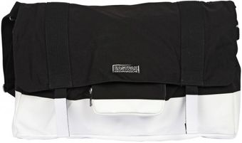 Kris Van Assche Painted Calfskin Canvas Messenger Bag - Lyst