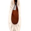 Lanvin Metallic Ballerina in Beige - Lyst
