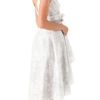 Lela Rose Jacquard Dress with Beaded Belt in White - Lyst