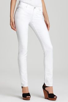 Michael Kors Michael Slim Jeans in White - Lyst