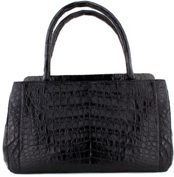  Black Croc Handbag 