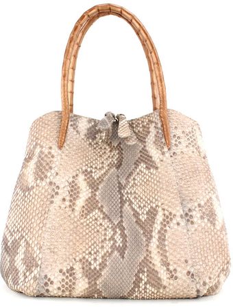  Bronze Python Handbag 