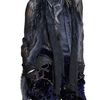 Roberto Cavalli Feather Point Silk Georgette Scarf in Blue (midnight) - Lyst
