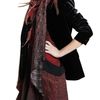 Roberto Cavalli Feather Lurex Silk Georgette Foulard in Red - Lyst