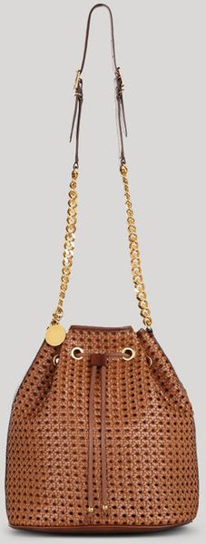  Pembridge Braided Faux Vachetta Bucket Bag 