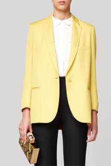 Stella McCartney Golden Syrup Dry Slub Suiting Michelle Jacket - Lyst