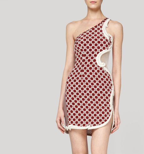 Stella Mccartney Pomegranate Stretch Large Circle Rodney Dress in Red (pomegranate) - Lyst