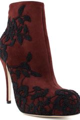 Valentino Lace Ankle Bootie 