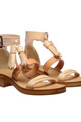 Acne Ambrosia Tasselled Leather Sandals