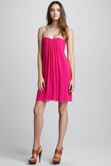 Alice + Olivia Jocelyn Strapless Chiffon Dress - Lyst