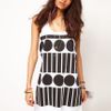 Asos Collection Asos Vest in Spot and Stripe in Black (blackwhite) - Lyst
