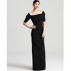 Badgley Mischka Gown Off Shoulder Gown in Black - Lyst