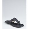 Balenciaga Dark Night Leather Arena Tooled Thong Sandals in Blue - Lyst