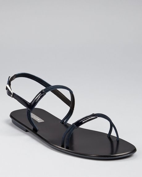 calvin klein flat sandals women's