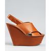 Chloé Tuscon Wedges in Brown (khaki brown) - Lyst