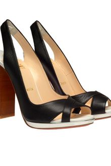 Christian Louboutin Morphea Leather Slingbacks - Lyst