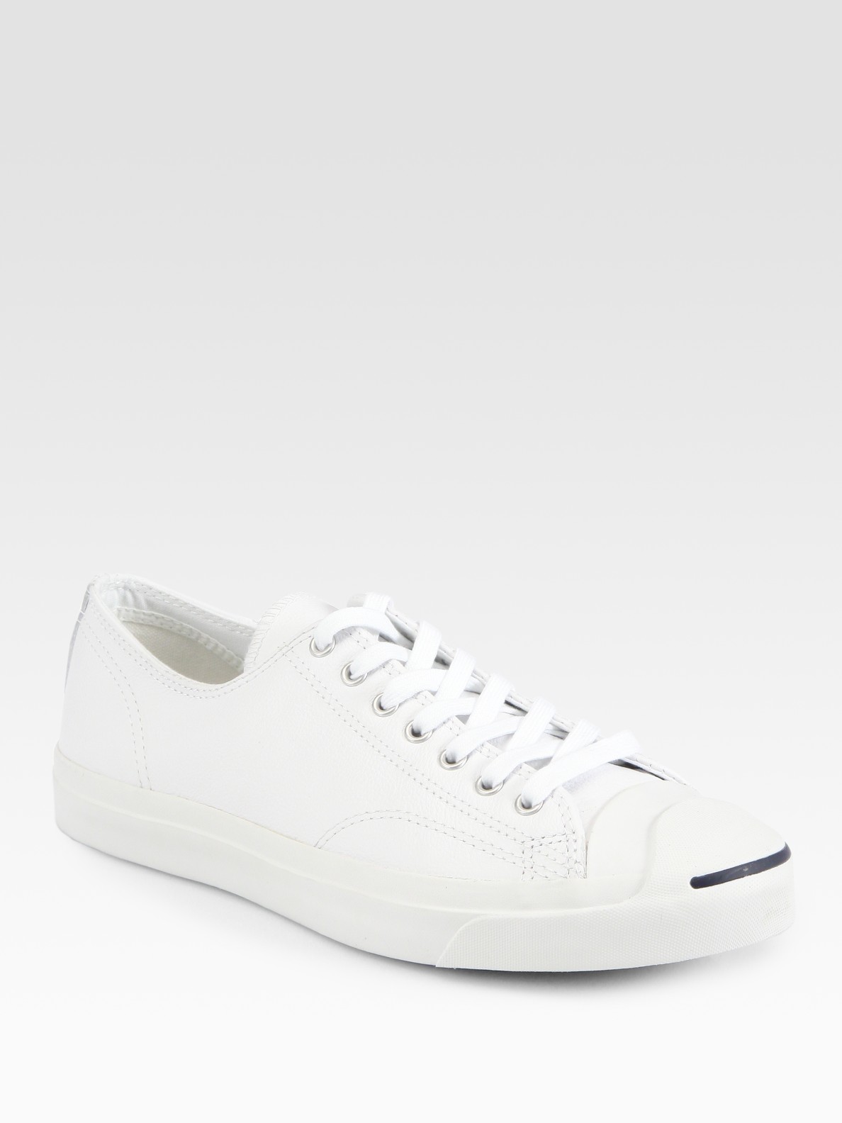 Converse Jack Purcell Leather Oxford Sneakers In White For Men Lyst