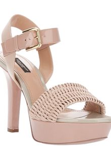 Dolce & Gabbana Woven Strap Sandal - Lyst