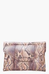 Givenchy Python Skin Envelope Clutch
