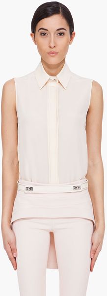 Givenchy Pale Salmon Silk Blouse - Lyst