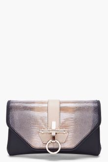 Givenchy Lizard Skin Obsedia Clutch - Lyst