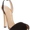 Gucci Peep Toe Sandal in Black - Lyst