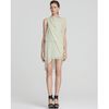 Helmut Lang Dress Belted Silk with Drape Sleeve in White (chlorella) - Lyst