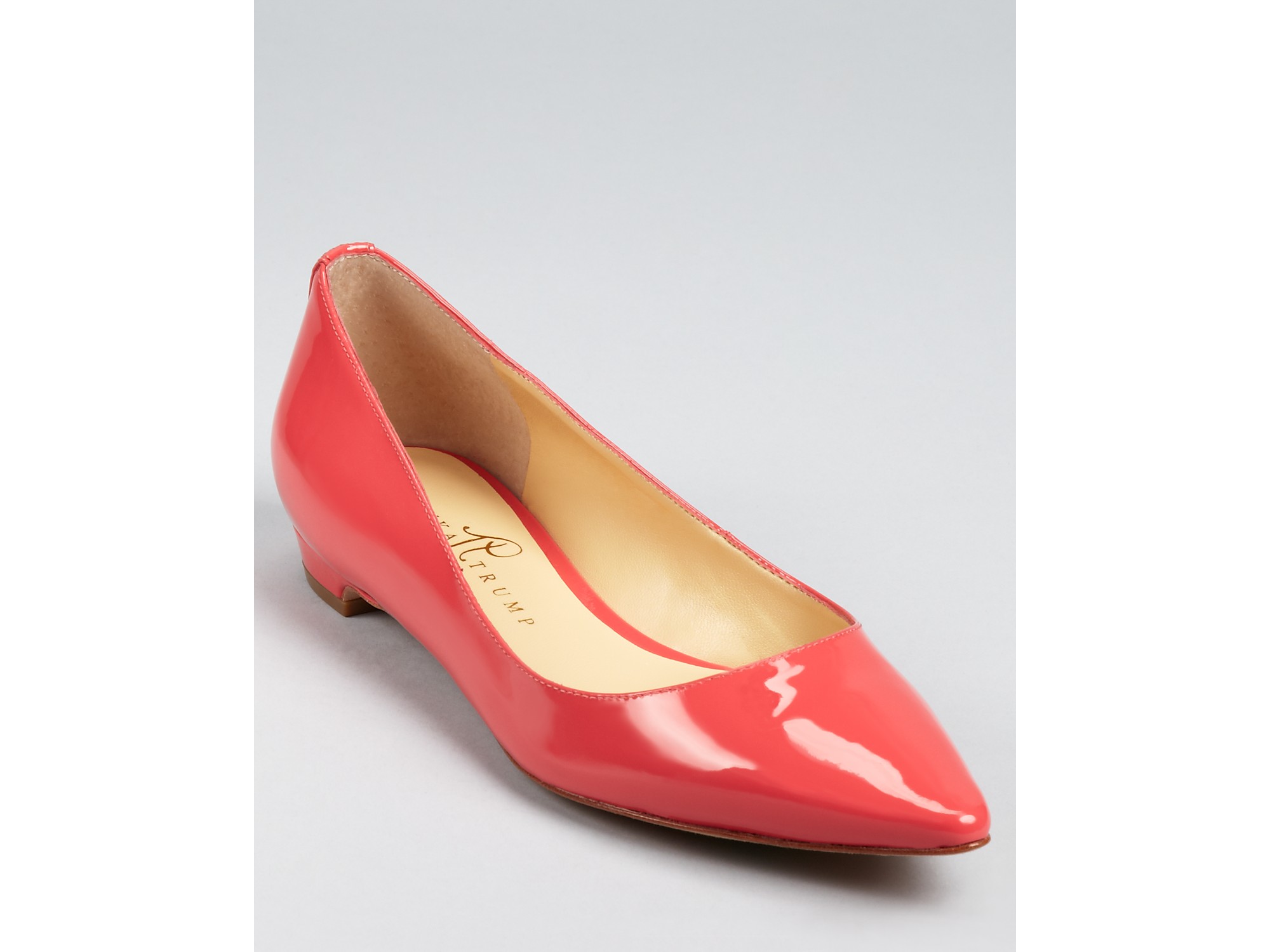 light pink pointed toe flats