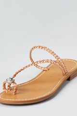 Ivanka Trump Sandals Peggy Toe Wrap Flat