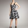 Jason Wu Floralprint Dress in Gray (grey black) - Lyst
