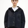 Jil Sander Cropped Hooded Jacket in Blue - Lyst
