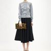 Jil Sander Wool Cardigan in Silver - Lyst