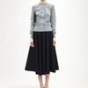 Jil Sander Wool Cardigan in Silver - Lyst
