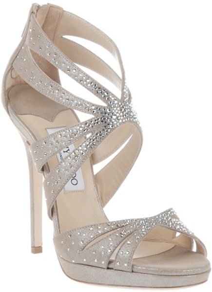 Jimmy Choo Garland Sandal in Gold (nude) - Lyst