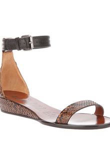 Lanvin Python Skin Sandal - Lyst