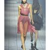 Lanvin Gathered Silk Tulle Dress in Pink - Lyst