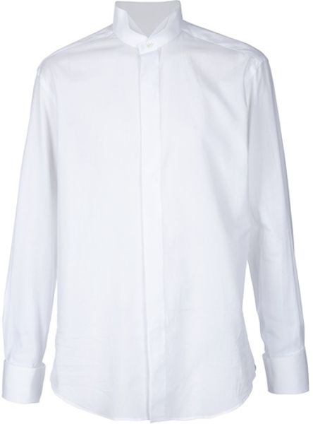 Lanvin Dress Shirt in White for Men - Lyst