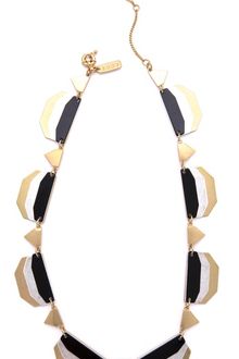 Madewell Neutral Colorblock Enamel Necklace - Lyst