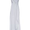Matthew Williamson Asymmetric Silk Chiffon Gown in Purple (gray) - Lyst