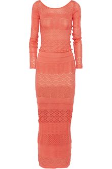 Matthew Williamson Crochet Knit Cotton Maxi Dress - Lyst