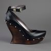 Mcq By Alexander Mcqueen Studded Wedge Shoe in Black - Lyst