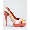 Missoni Platforms Peep Toe Slingbacks in Multicolor (coral multi) - Lyst