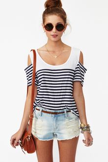 Nasty Gal Brooklyn Stripe Tee - Lyst