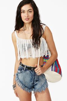 Nasty Gal Diety Crochet Tank - Lyst